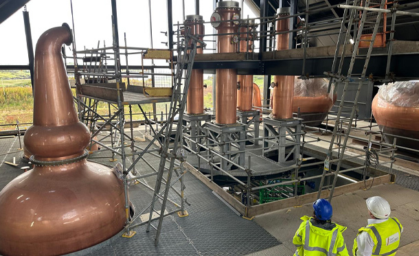 Ardnahoe Distillery building installation